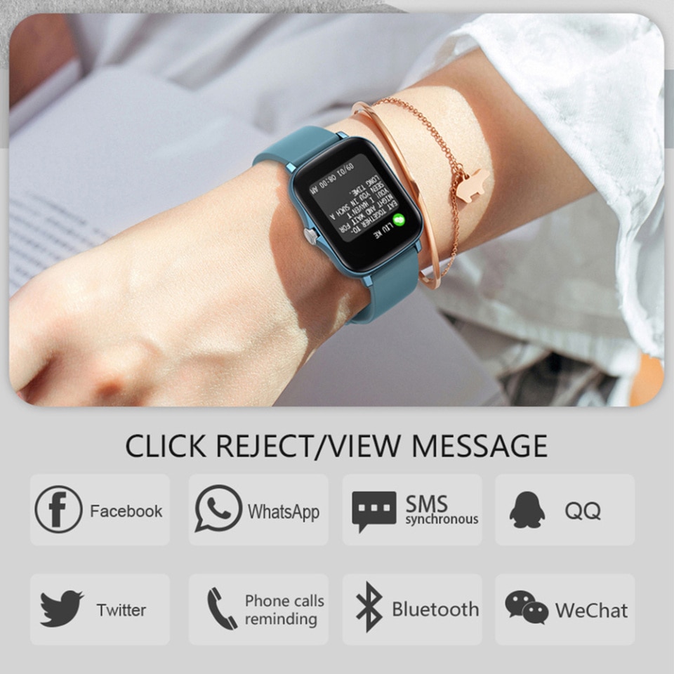 Smartwatch para telefone Xiaomi Full Touch Fitness Tracker - Imagem 6