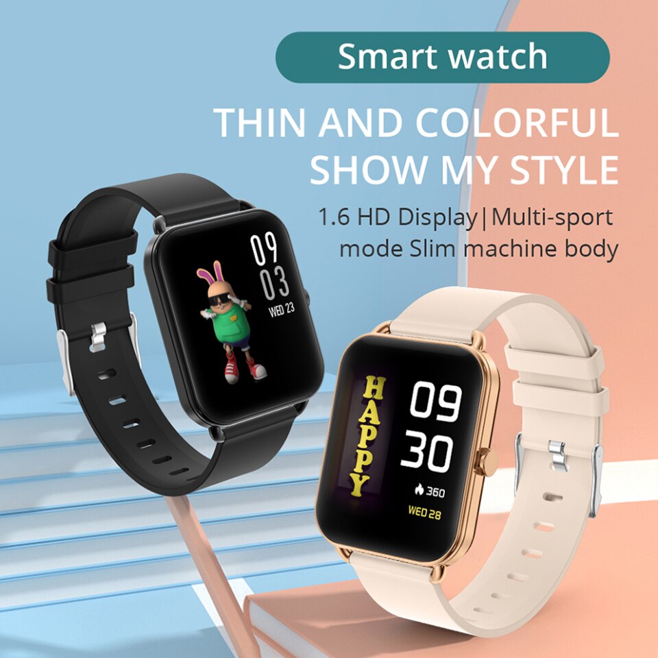 SQR P18 Smart Watch Feminino 1.6 Inch 2021 Full Touch (cópia) - Imagem 2