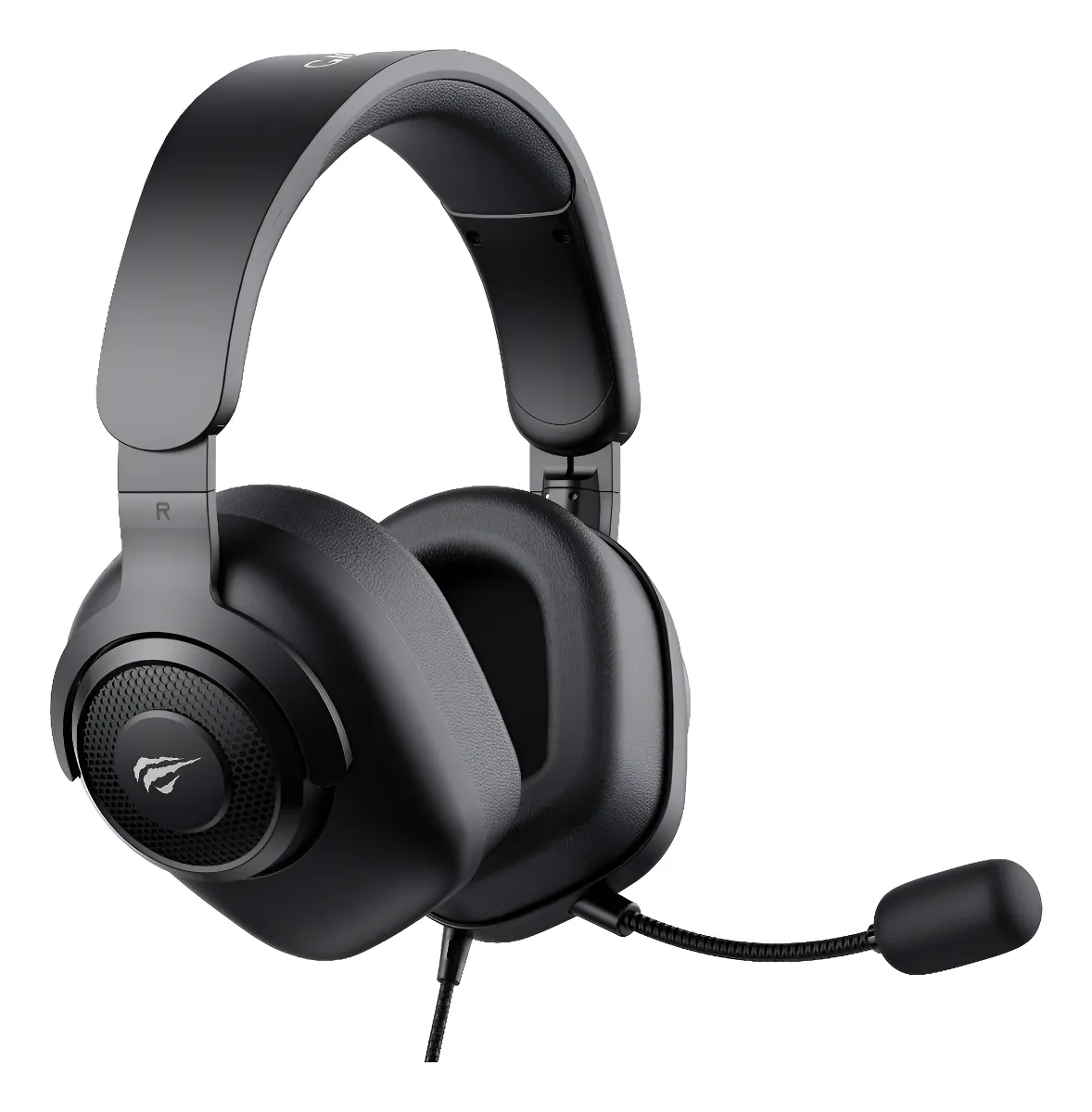 Fone Headset Gamer HAVIT H2230d P2 P3 3,5MM Microfone Removível Consoles PC Preto