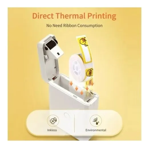 Impressora Etiqueta Niimbot D110 Bluetooth Termica 1 Rolo Cor Branco usb - Imagem 4