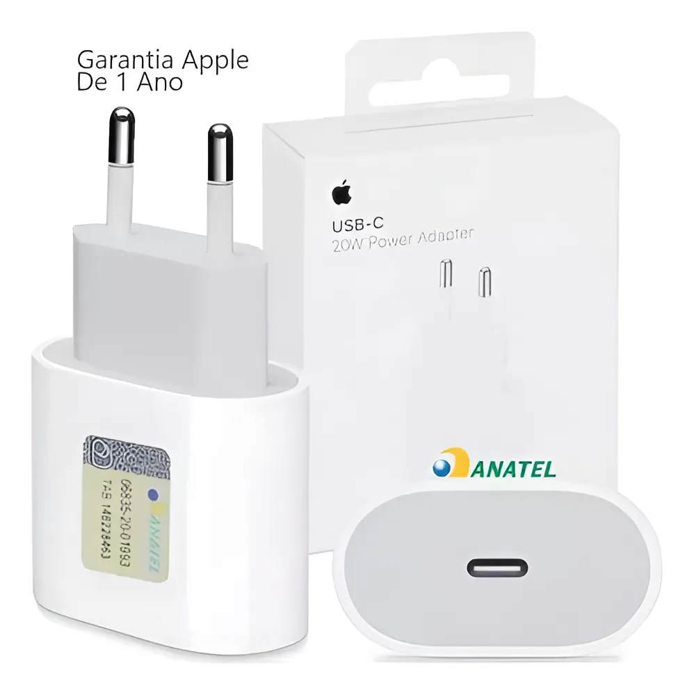 Carregador Fonte Apple Ipad Iphone Turbo Usb-c 20w Original Branco - Imagem 5