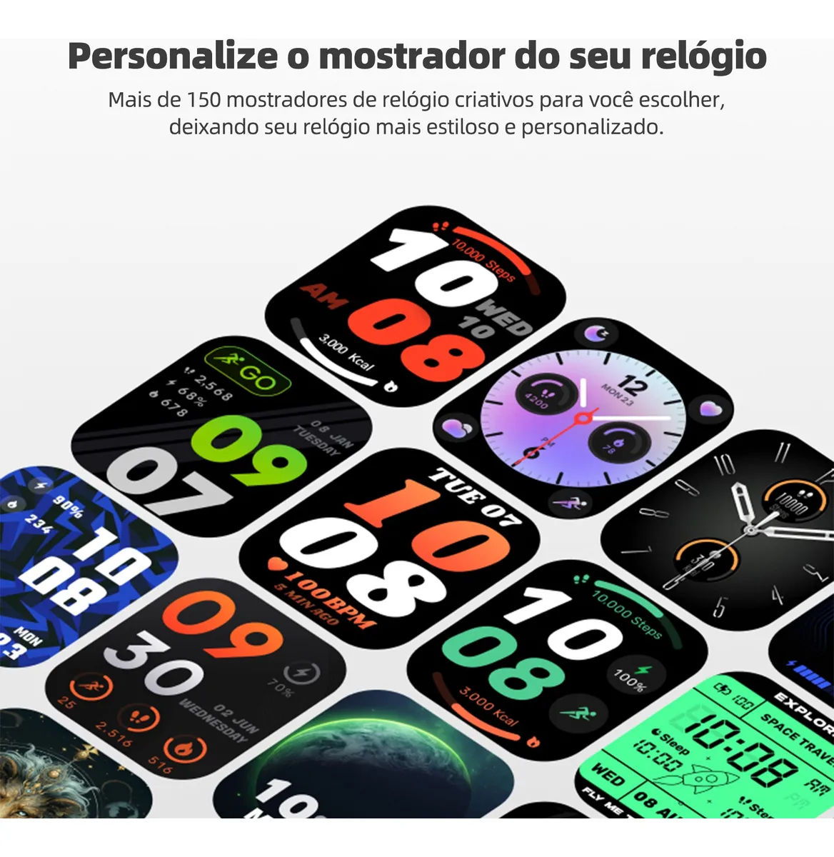 Relógio Smartwatch Bettdow Fb041 Esportivo Alexa E Gps 1.85 - Imagem 6