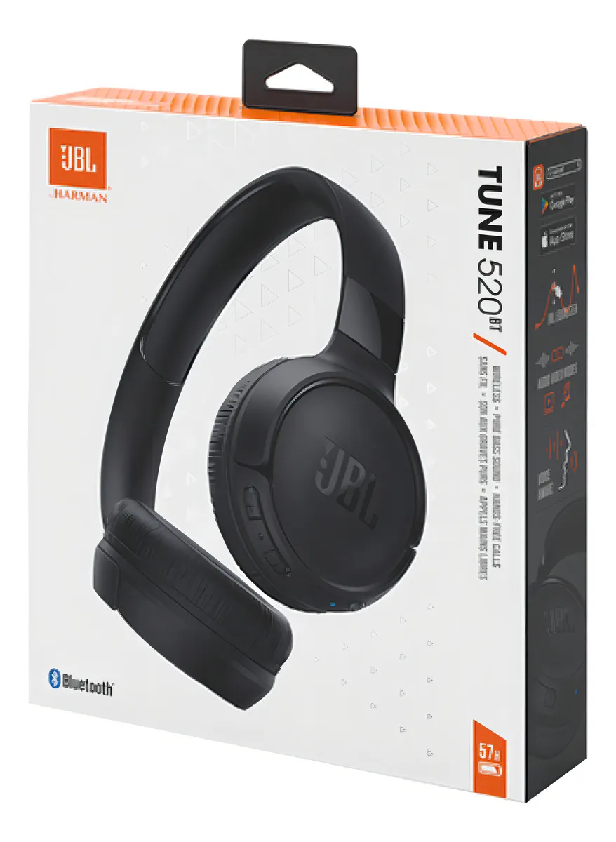 Fone De Ouvido Tune 520bt Preto Jbl Cor Negro - Imagem 8