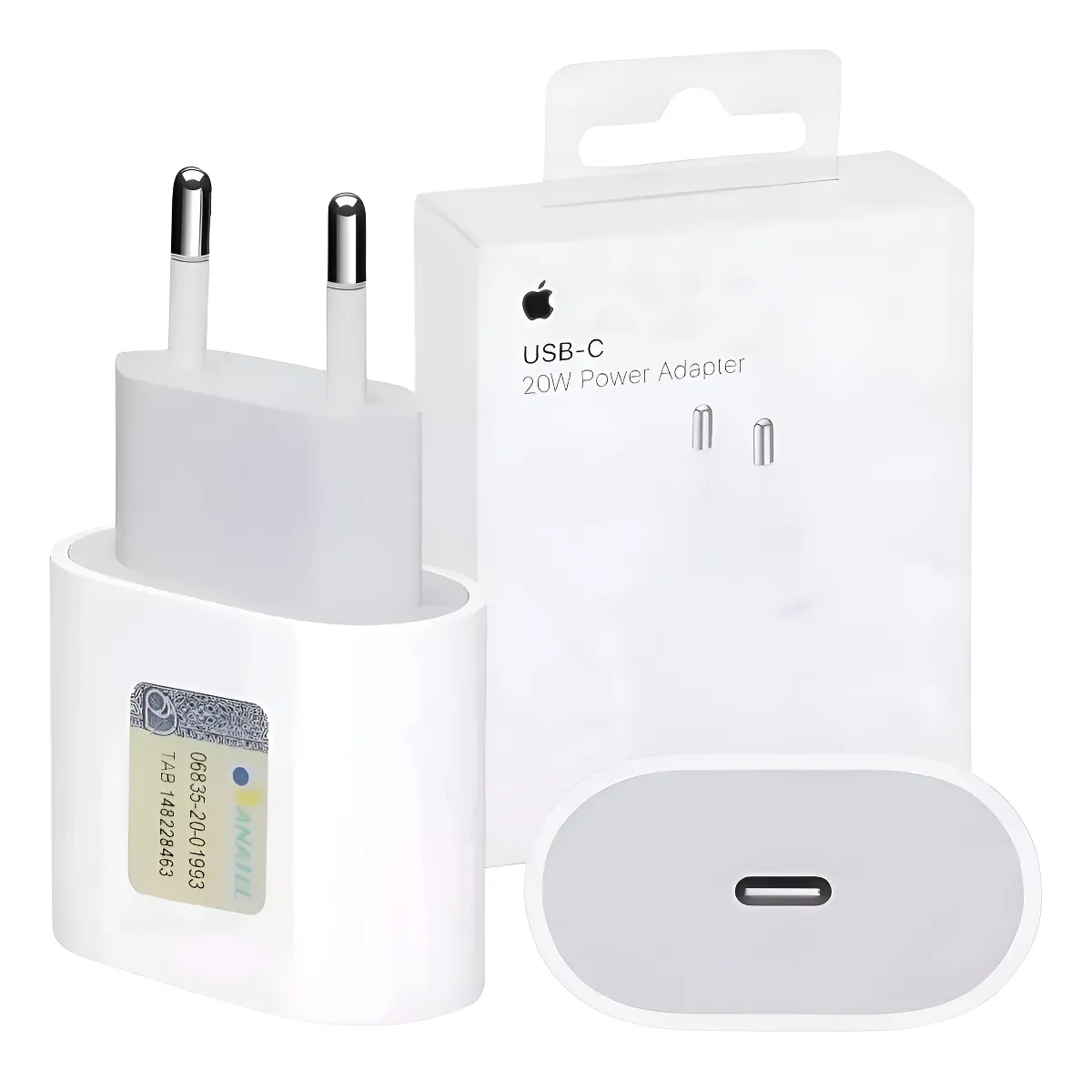 Carregador Fonte Apple Ipad Iphone Turbo Usb-c 20w Original Branco
