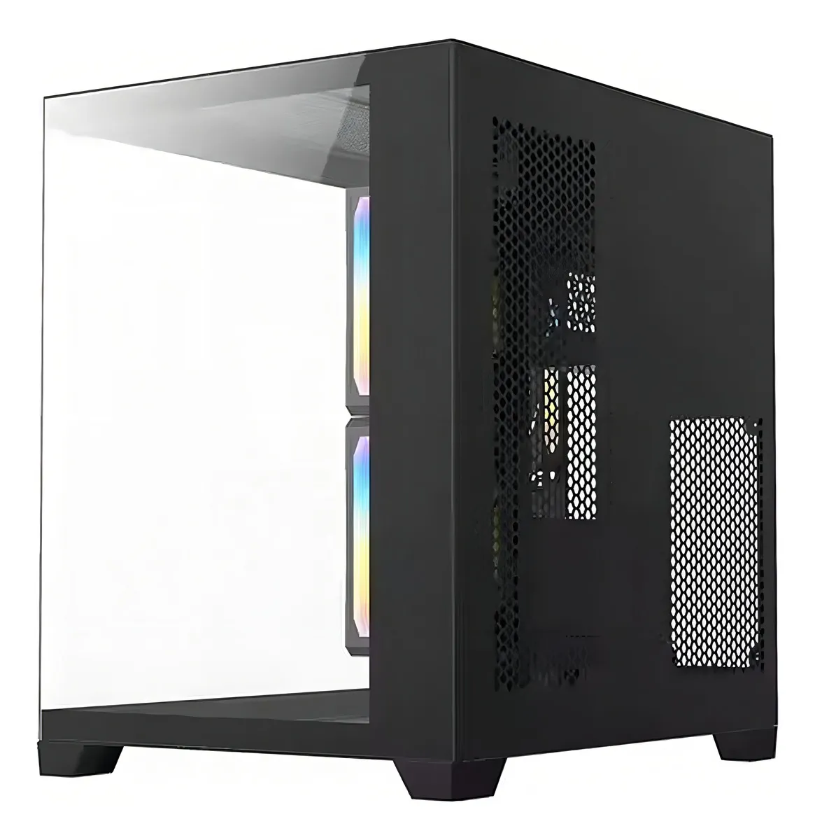 Gabinete Gamer Hayom Aquário Com 4 Cooler Fan Led Rgb - Imagem 6