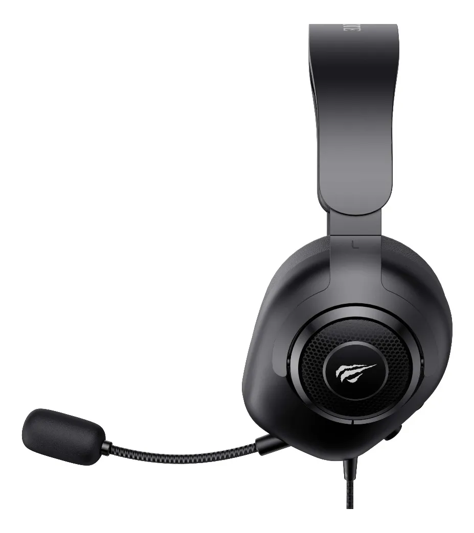Fone Headset Gamer HAVIT H2230d P2 P3 3,5MM Microfone Removível Consoles PC Preto - Imagem 3