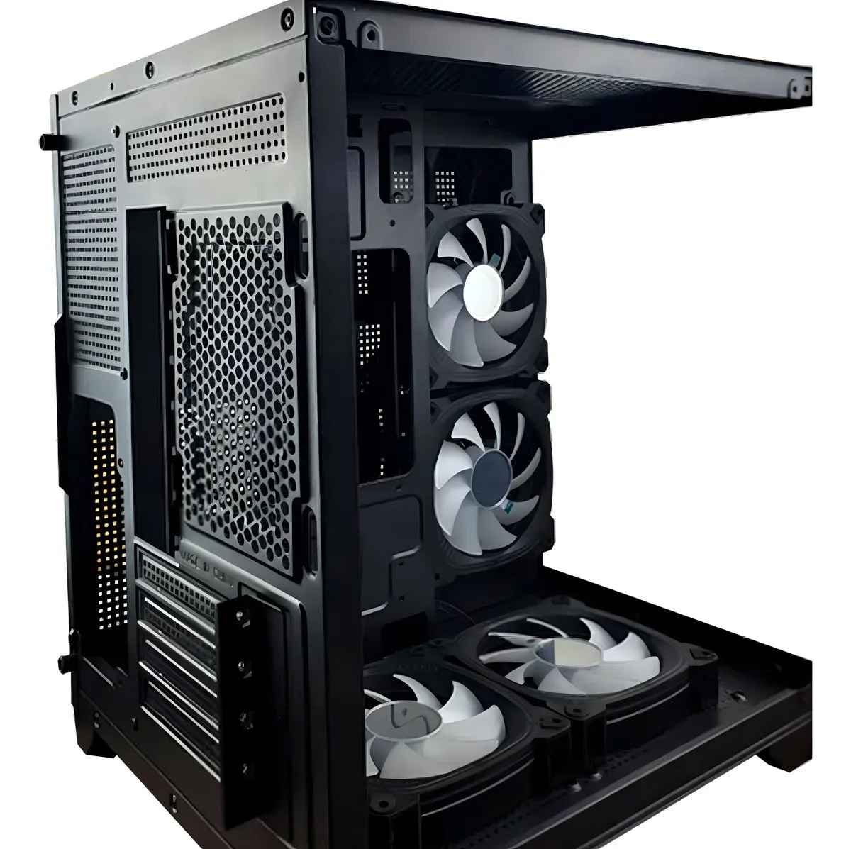 Gabinete Gamer Hayom Aquário Com 4 Cooler Fan Led Rgb - Imagem 4